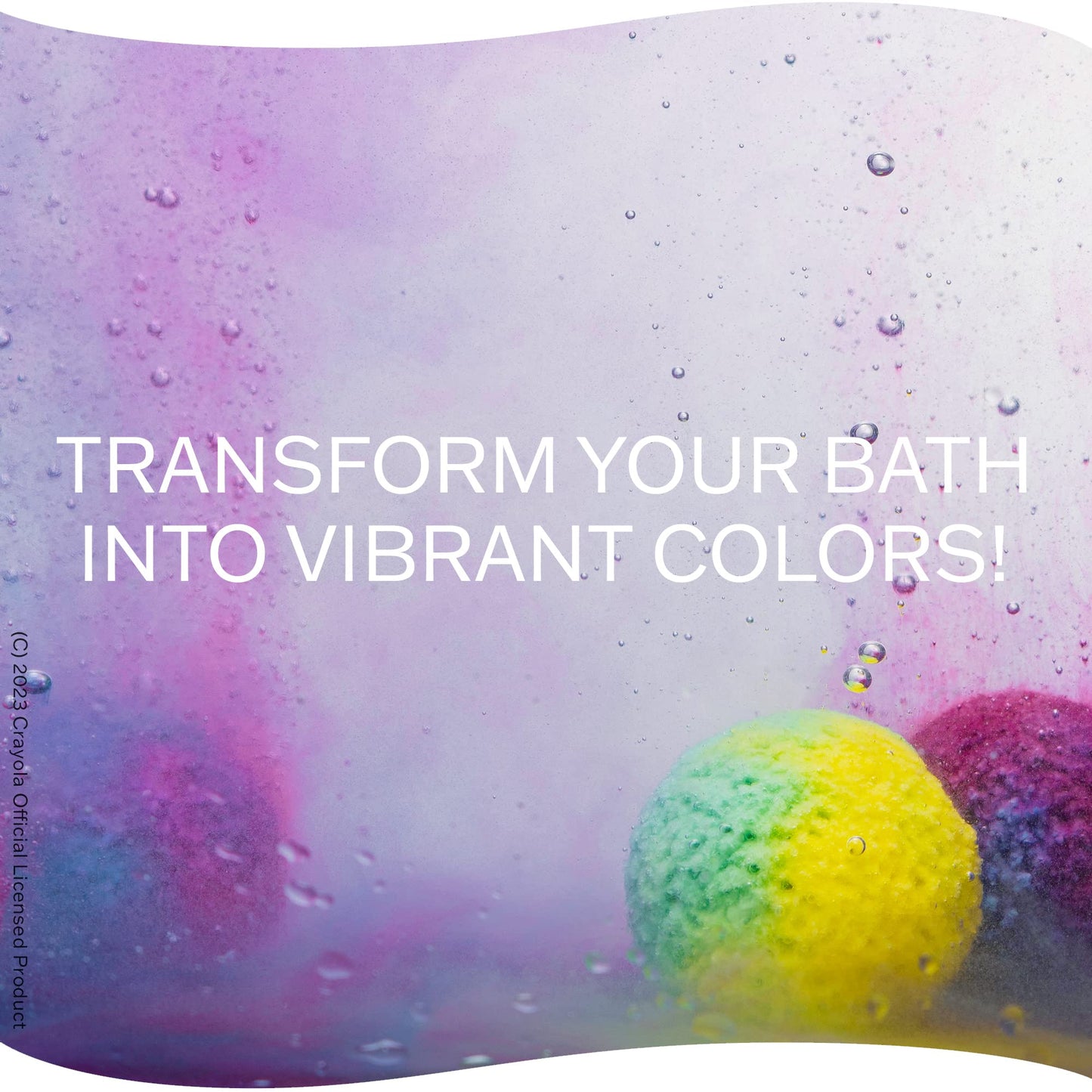 Crayola Scented Bath Bombs for Kids (7 Count), Non-Toxic, Stain Free, Multi-Colored Fizzy Bath Bombs with Grape, Lemon, Cotton Candy & Bubblegum Scents