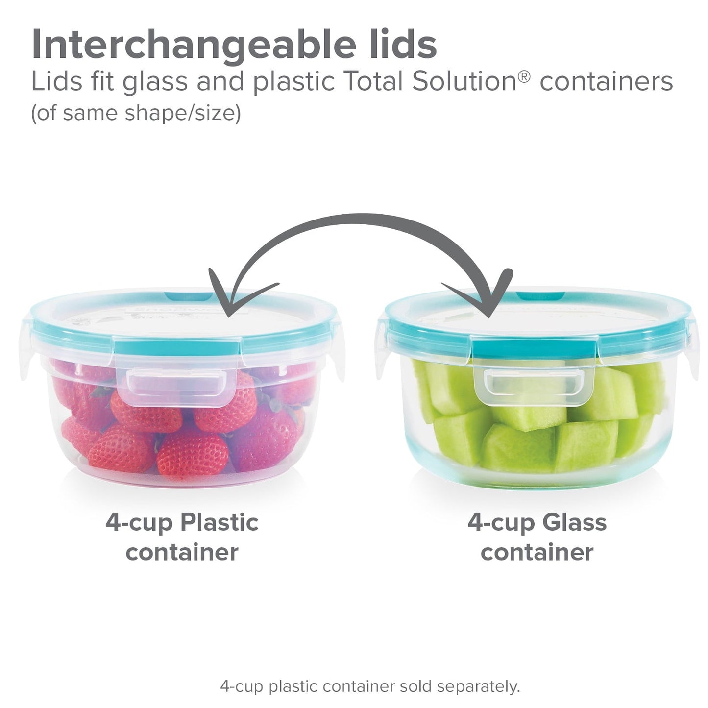 Sweet Treat Shaped Glass Storage Set, 10 Piece - Deliciously Soft Cupcake Sensory Glob Detail