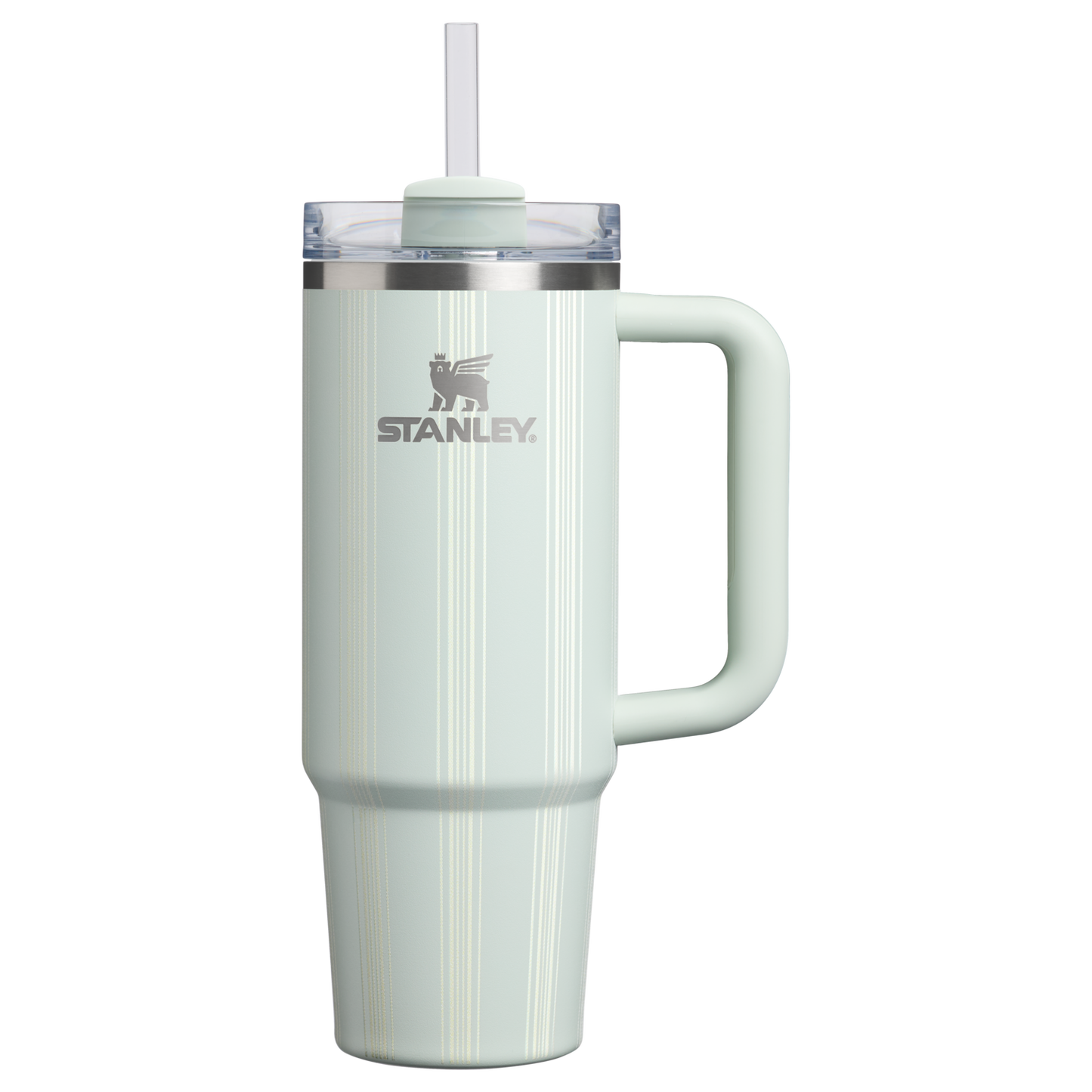 Insulated Travel The Quencher H2.0 Flowstate Tumbler D343V - Double-Wall Vacuum Insulated Travel Tumbler with Straw - Mist Picnic Stripe