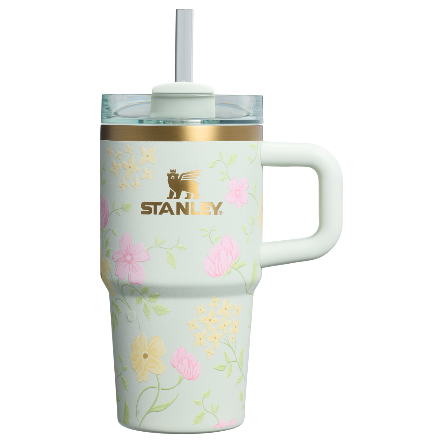 Splash-Resistant FlowState The Easter Quencher H2.0 Flowstate Tumbler D259S - Double-Wall Vacuum Insulated Travel Tumbler with Straw - Spring Blossoms
