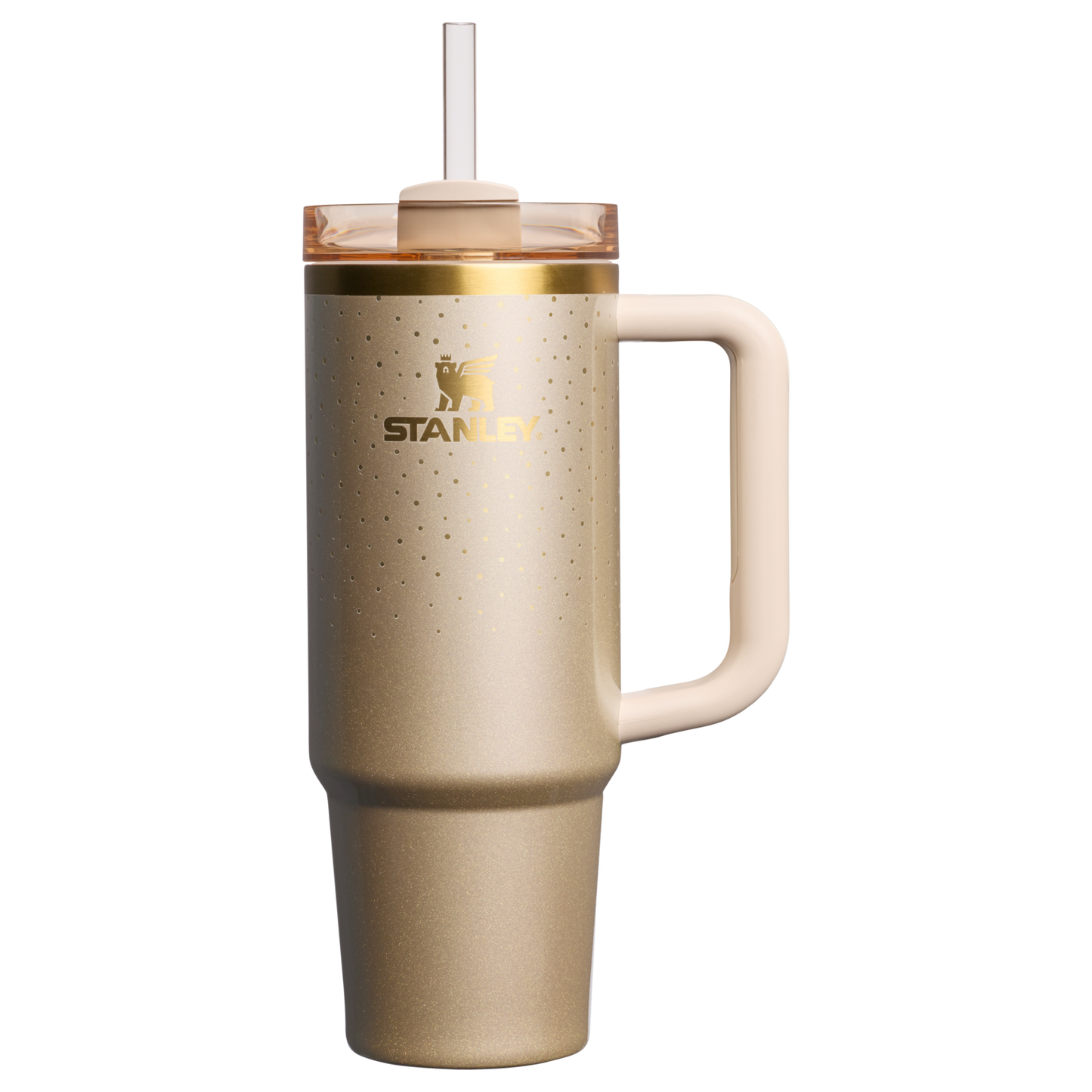 Splash-Resistant FlowState The Cheers & Cheer Quencher H2.0 Flowstate Tumbler D189S - 40oz Large Capacity Car-Cup Friendly Quencher - Prosecco Shimmer