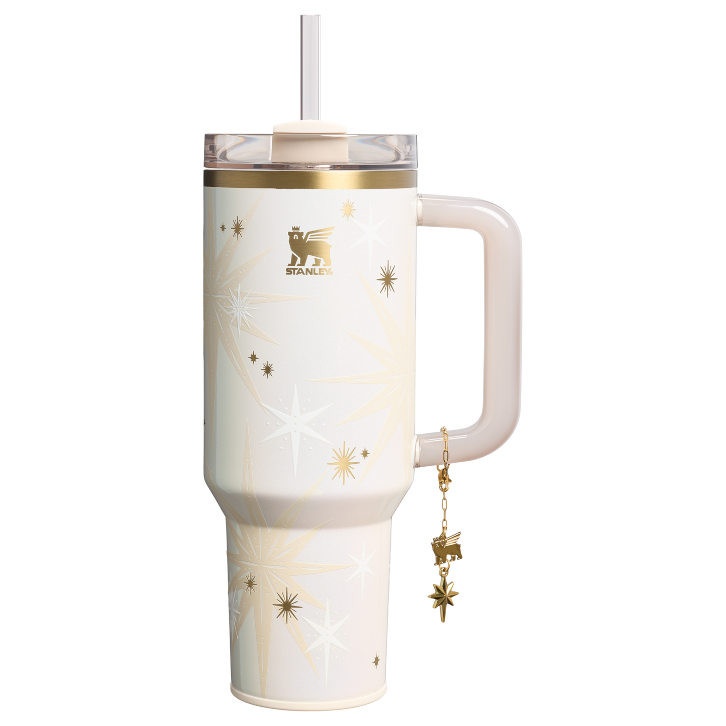 Splash-Resistant FlowState The Quencher Luxe H2.0 Flowstate Tumbler D208F - Premium Stainless Steel Straw Cup for All-Day Hydration - Starlight Shimmer