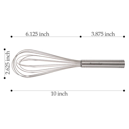 Ergonomic Manual 10" Stainless Steel Balloon Whisk - Innovative Kitchen Helper for Modern Cooking Detail