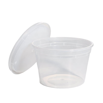 Deliciously Squishy 40 Piece 16oz Plastic Deli Container, Ideal Use for Meal Prep and Batch Cooking - Fun Food Fidget Cookie Squishable Toy Detail