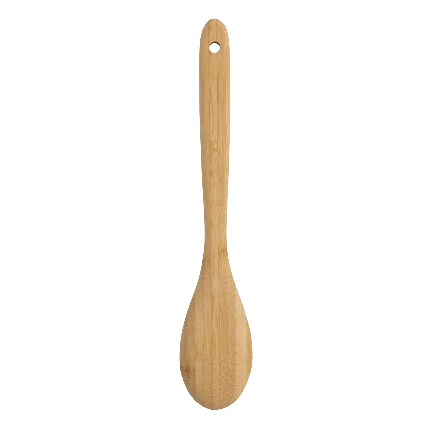 Chef-Quality Bamboo Cooking Spoon Natural Bamboo Crafted, 13" L, Kitchen Prep - High-Precision Culinary Tool for Baking & Cooking Detail