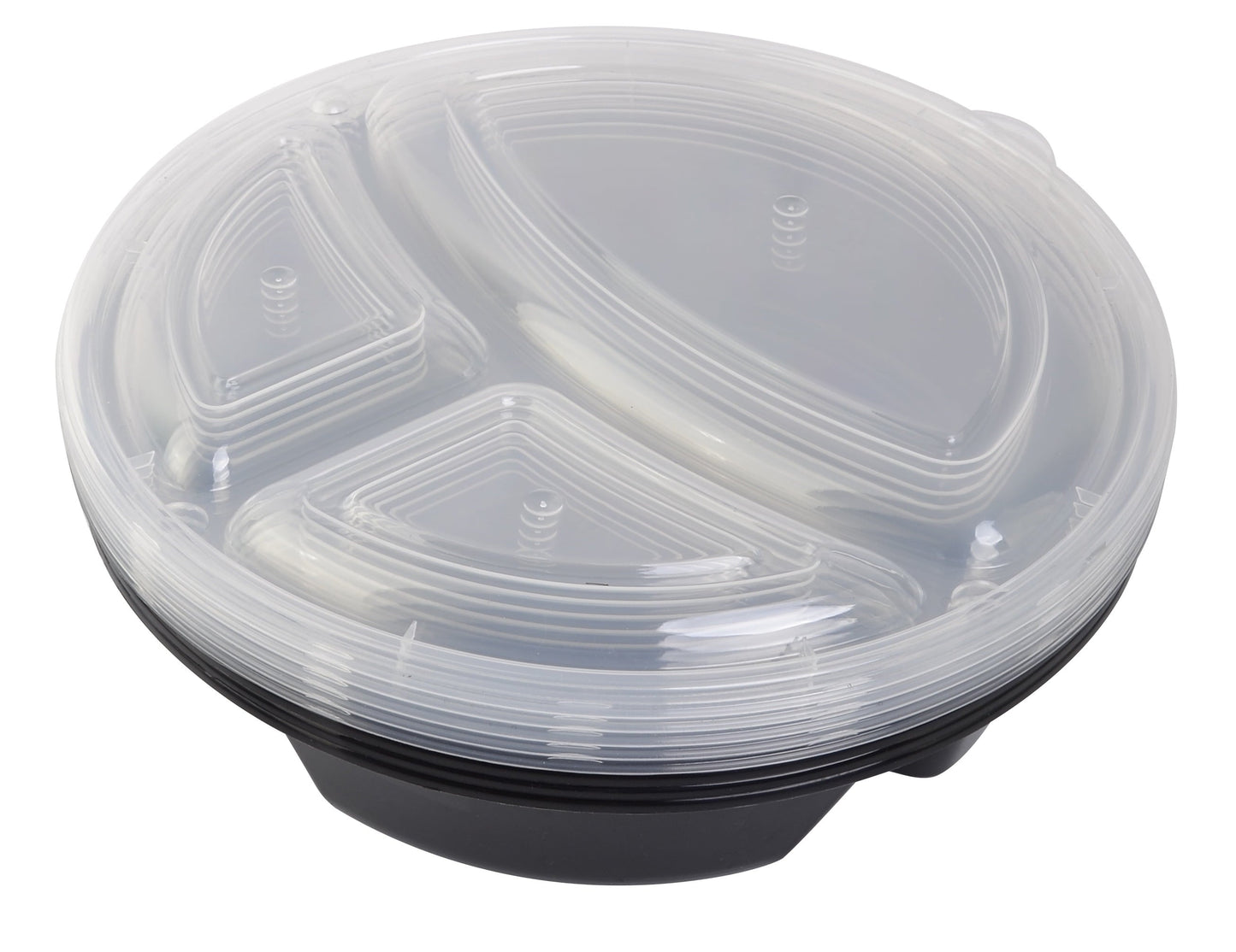 Deliciously Squishy 5-Pack Round Meal Prep Containers with 3 Compartments and Lids, 1L, BPA-Free, Microwave & Dishwasher Safe, Made for F... - Squishy Dohnut Sweet Treat Shaped Stress Toy Detail