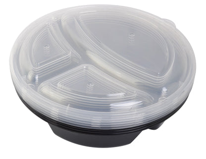 Deliciously Squishy 5-Pack Round Meal Prep Containers with 3 Compartments and Lids, 1L, BPA-Free, Microwave & Dishwasher Safe, Made for F... - Squishy Dohnut Sweet Treat Shaped Stress Toy Detail