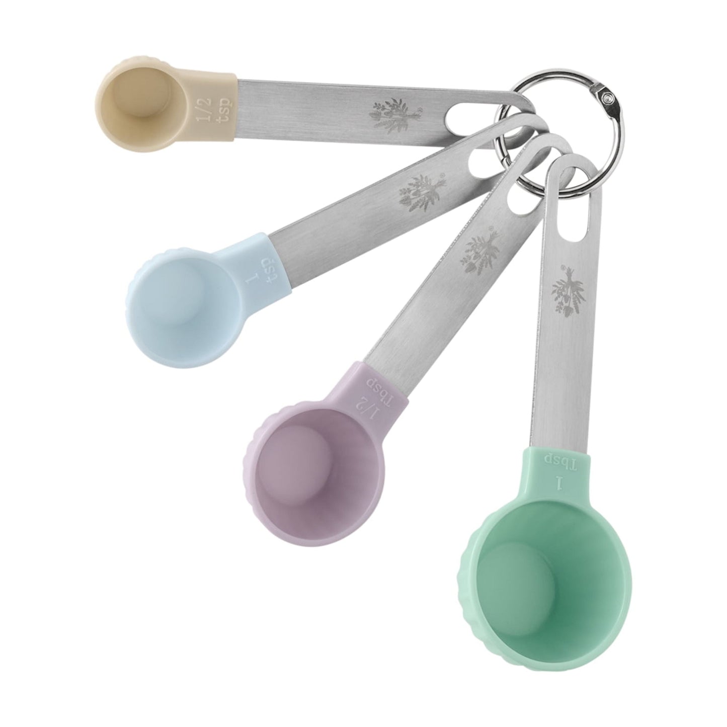 Premium Kitchen 8-Piece Plastic Measuring Cup and Spoon Set, Multicolor - Multi-Functional Manual Food Chopper & Slicer Detail