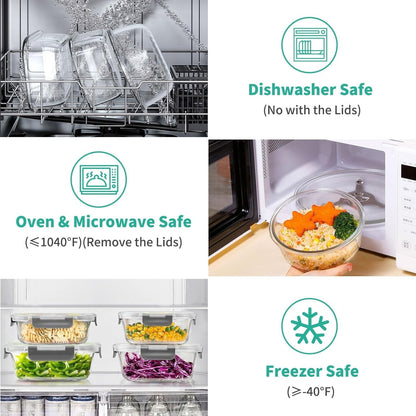 Sweet Treat Shaped 34pcs Glass Food Storage Containers with Lids Set, Airtight Meal Prep Containers (17 Containers & 17 Lids), Grey - Deliciously Soft Cupcake Sensory Glob Detail