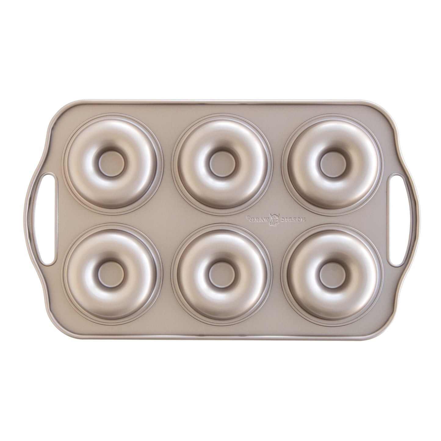 Premium Kitchen 6 Cavity Nonstick Steel Donut Pan - Premium Stainless Steel Garlic Presser & Peeler Detail