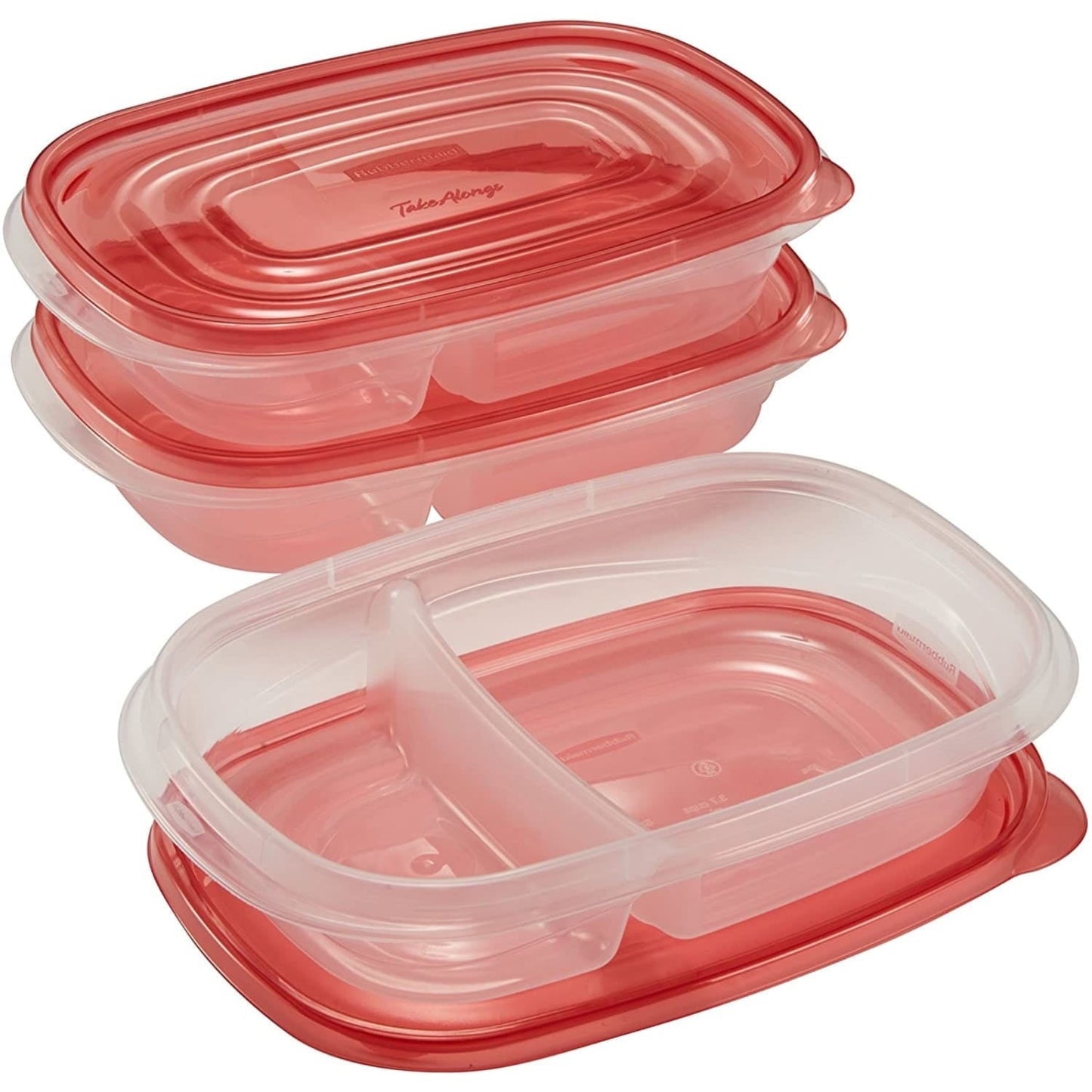 Playful Geometric alongs Divided Rectangular Food Storage Containers, 3.7 Cup, 3-Pack - Squishy Dohnut Sweet Treat Shaped Stress Toy Detail