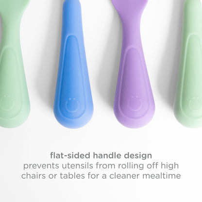 Heavy Duty Silicone Toddler Training Spoons, Baby, Silicone Flatware Sets, 3 Pack - Heavy Duty Stainless Steel Kitchen Shears Detail