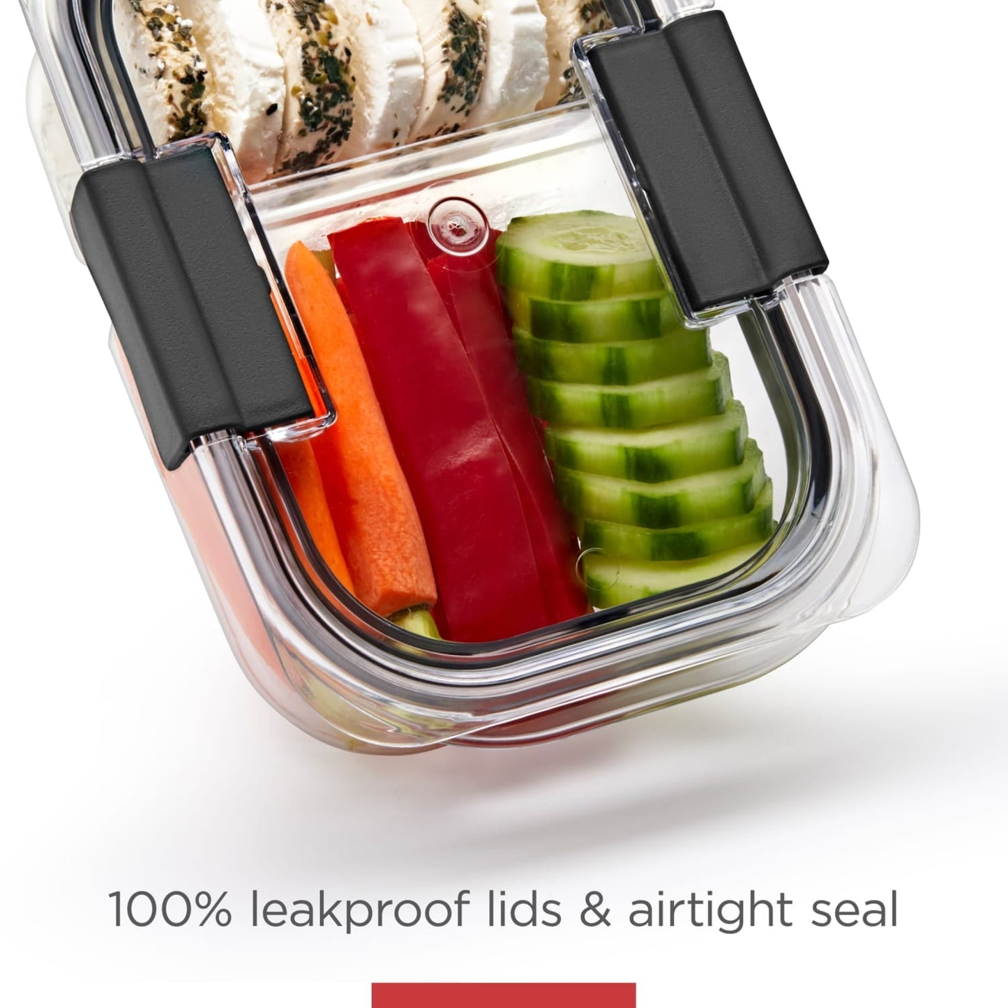 Playful Geometric Food Storage Container, Medium Deep, 4.7 Cup, 2-Pack - Deliciously Soft Cupcake Sensory Glob Detail
