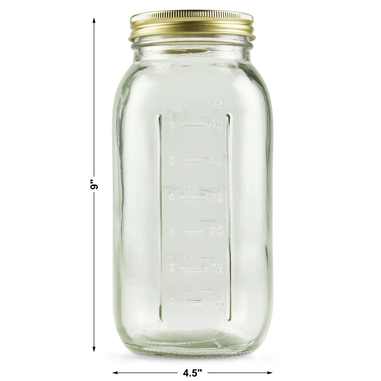Deliciously Squishy 64 oz Mason Jars, Wide Mouth Half Gallon Canning Jars with Lids and Rings, 6-Pack Extra Large Glass Jars for Home Can... - Deliciously Soft Cupcake Sensory Glob Detail
