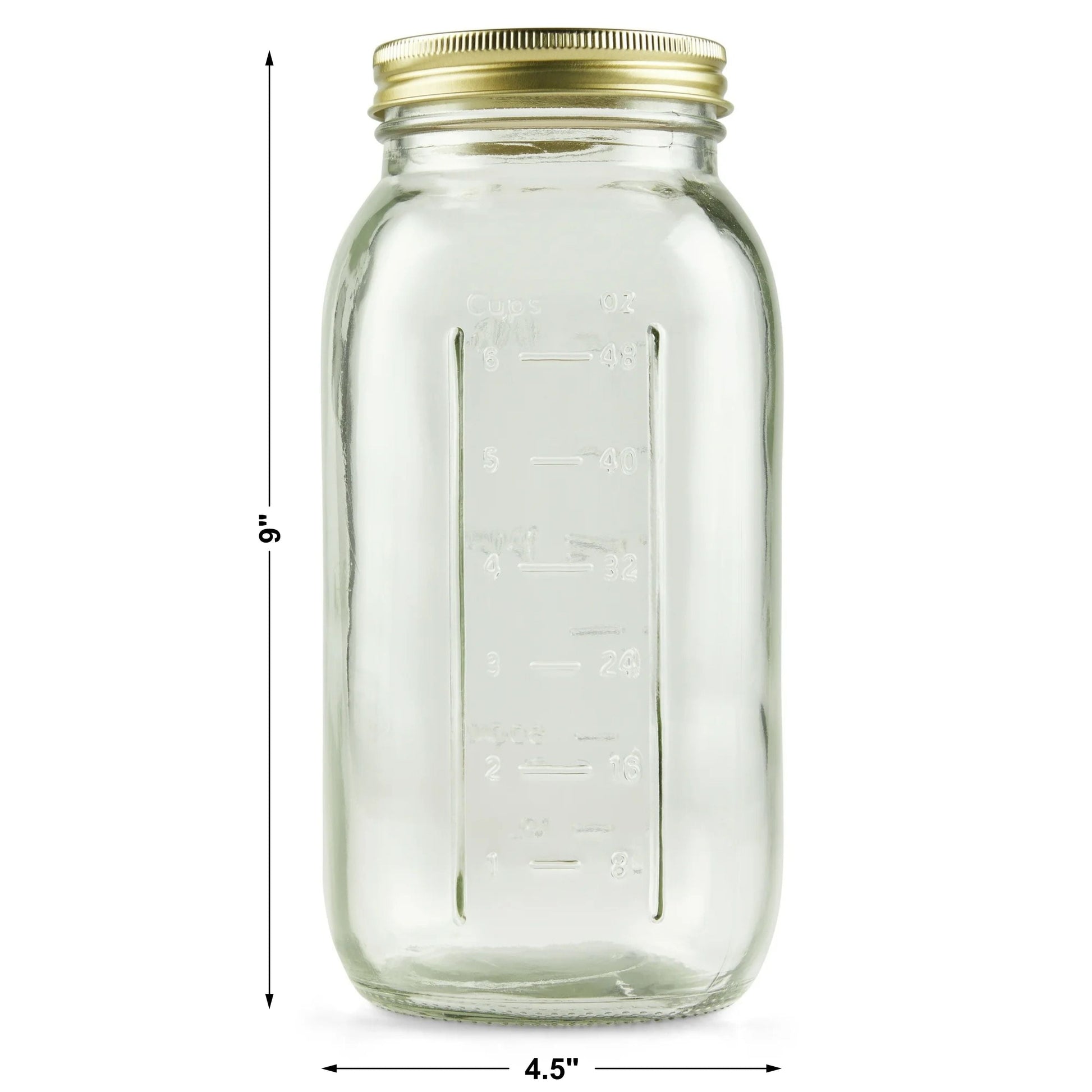 Deliciously Squishy 64 oz Mason Jars, Wide Mouth Half Gallon Canning Jars with Lids and Rings, 6-Pack Extra Large Glass Jars for Home Can... - Deliciously Soft Cupcake Sensory Glob Detail