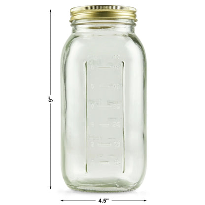 Deliciously Squishy 64 oz Mason Jars, Wide Mouth Half Gallon Canning Jars with Lids and Rings, 6-Pack Extra Large Glass Jars for Home Can... - Deliciously Soft Cupcake Sensory Glob Detail