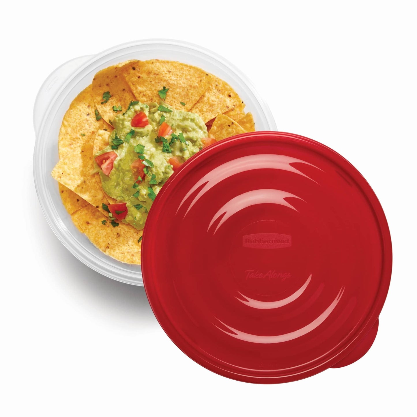 Fun Food Fidget 6.2-cup Round Food Storage Containers, Ruby Red, 3 pack - Playful Star & Heart Shaped Geometric NeeDoh Detail