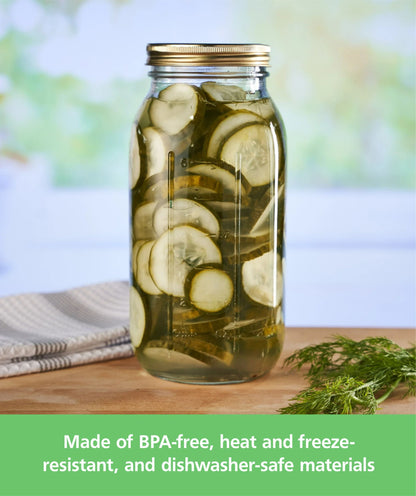 Deliciously Squishy 64 oz Mason Jars, Wide Mouth Half Gallon Canning Jars with Lids and Rings, 6-Pack Extra Large Glass Jars for Home Can... - Deliciously Soft Cupcake Sensory Glob Detail