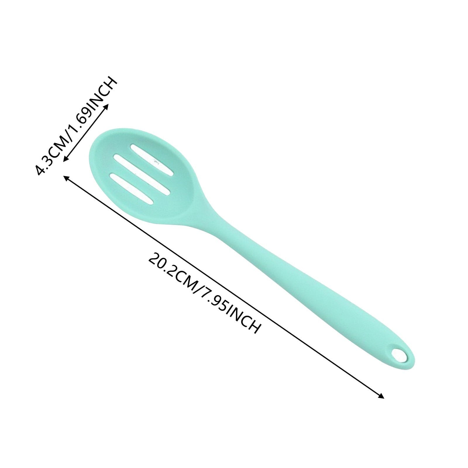 Premium Silicone Silicone Slotted Spoon, High Heat Resistant Silicone Cooking Spoon, 2Pcs Nonstick Silicone Mixing Spoon, Durable Kitc... - Durable Turner & Ladle Utensil Set for Home Chefs Detail