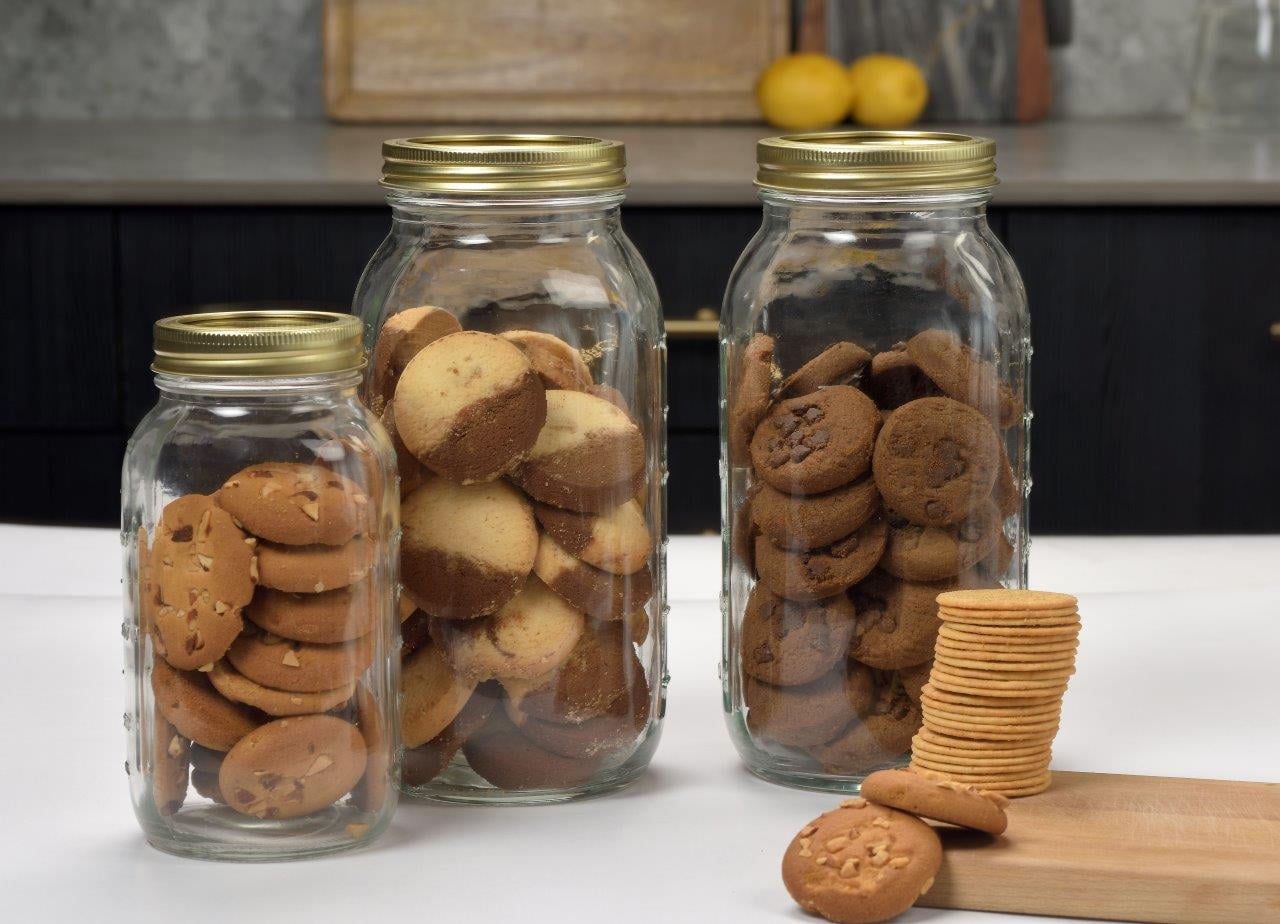 Deliciously Squishy 64 oz Mason Jars, Wide Mouth Half Gallon Canning Jars with Lids and Rings, 6-Pack Extra Large Glass Jars for Home Can... - Deliciously Soft Cupcake Sensory Glob Detail