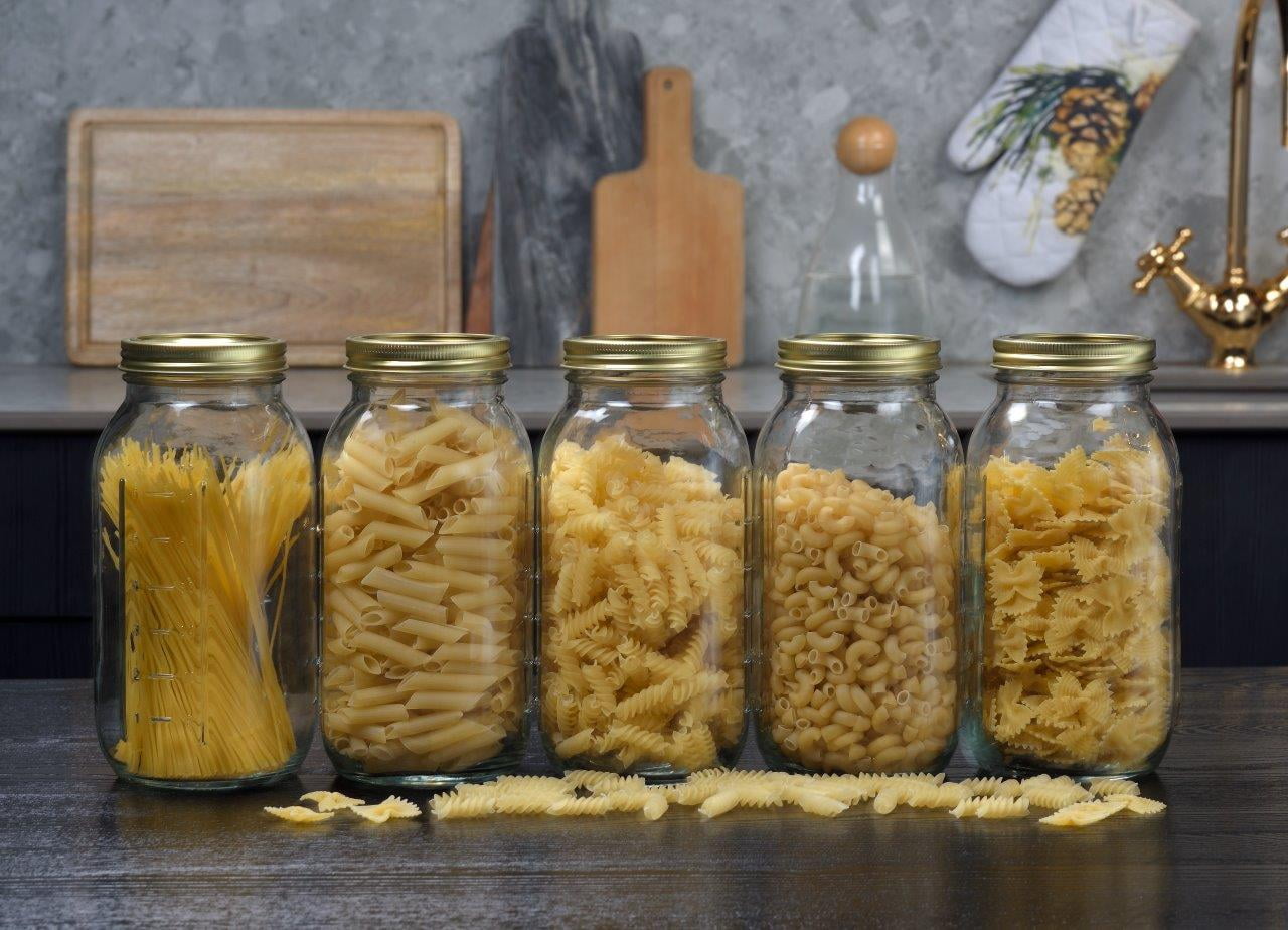 Deliciously Squishy 64 oz Mason Jars, Wide Mouth Half Gallon Canning Jars with Lids and Rings, 6-Pack Extra Large Glass Jars for Home Can... - Deliciously Soft Cupcake Sensory Glob Detail