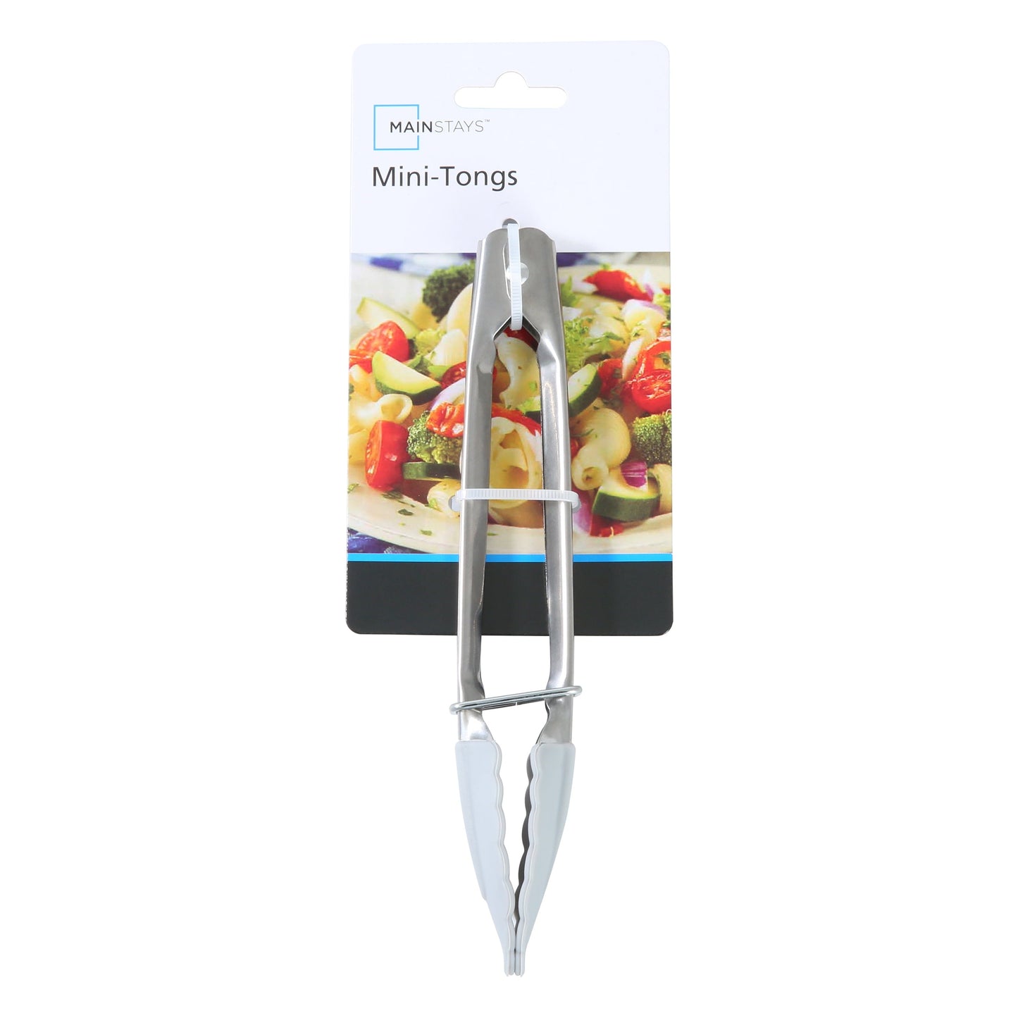Durable Steel Stainless Steel and Silicone Mini Food Tongs Grey - Heavy Duty Stainless Steel Kitchen Shears Detail