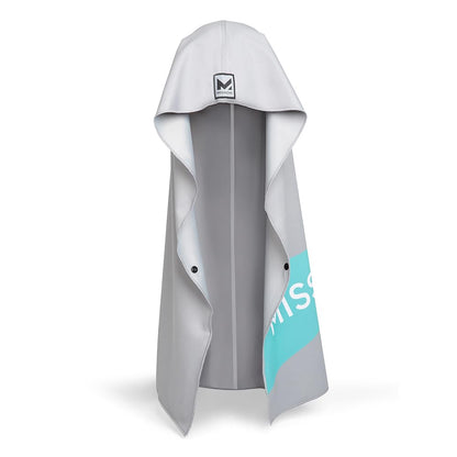 MISSION Max Plus Cooling Hoodie Towel- Hood Towel, Cools Instantly When Wet, UPF 50 Sun Protection, Contours Your Head to Stay in Place, Great for Sports, Fitness, Gym (White Camo)