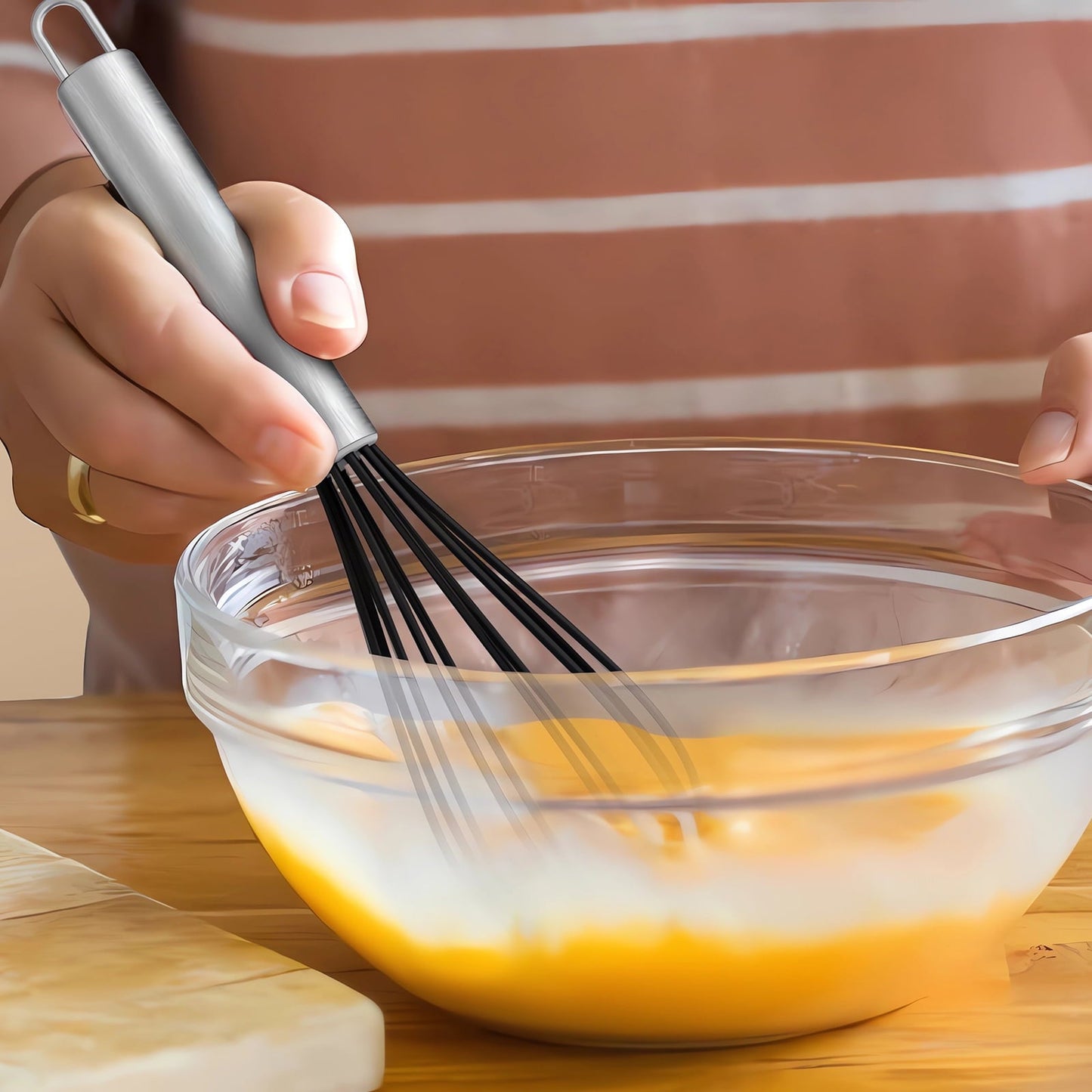 Ergonomic Manual Silicone Cooking Utensils Set - 446°F Heat Resistant Kitchen Utensils,Turner Tongs,Spatula,Spoon,Brush,Whisk,Ki... - Multi-Functional Manual Food Chopper & Slicer Detail