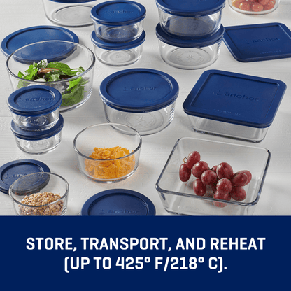 Sweet Treat Shaped Glass Food Storage Containers with SnugFit Lids, 30 Piece Set - Fun Food Fidget Cookie Squishable Toy Detail