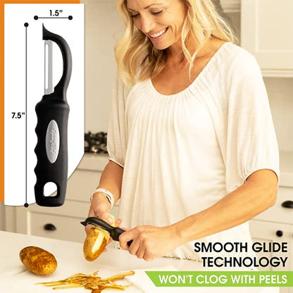 upgraded Spring Chef upgraded Swivel Vegetable Peeler, Soft