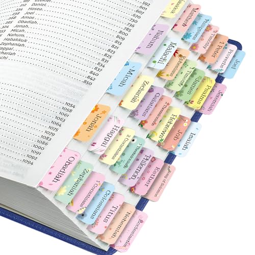 Smart Home Bible Tabs, 75 Tabs, Laminated Bible Index Set