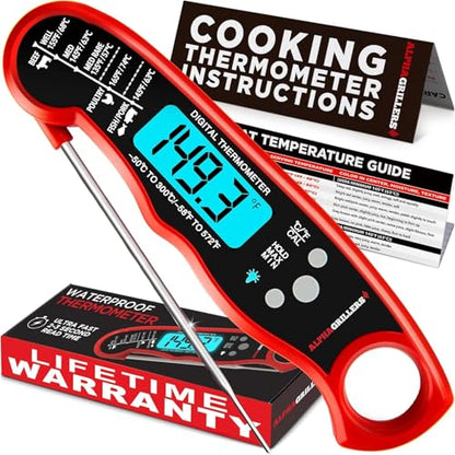 Alpha Grillers Meat Thermometer Digital – Instant Read Food Set