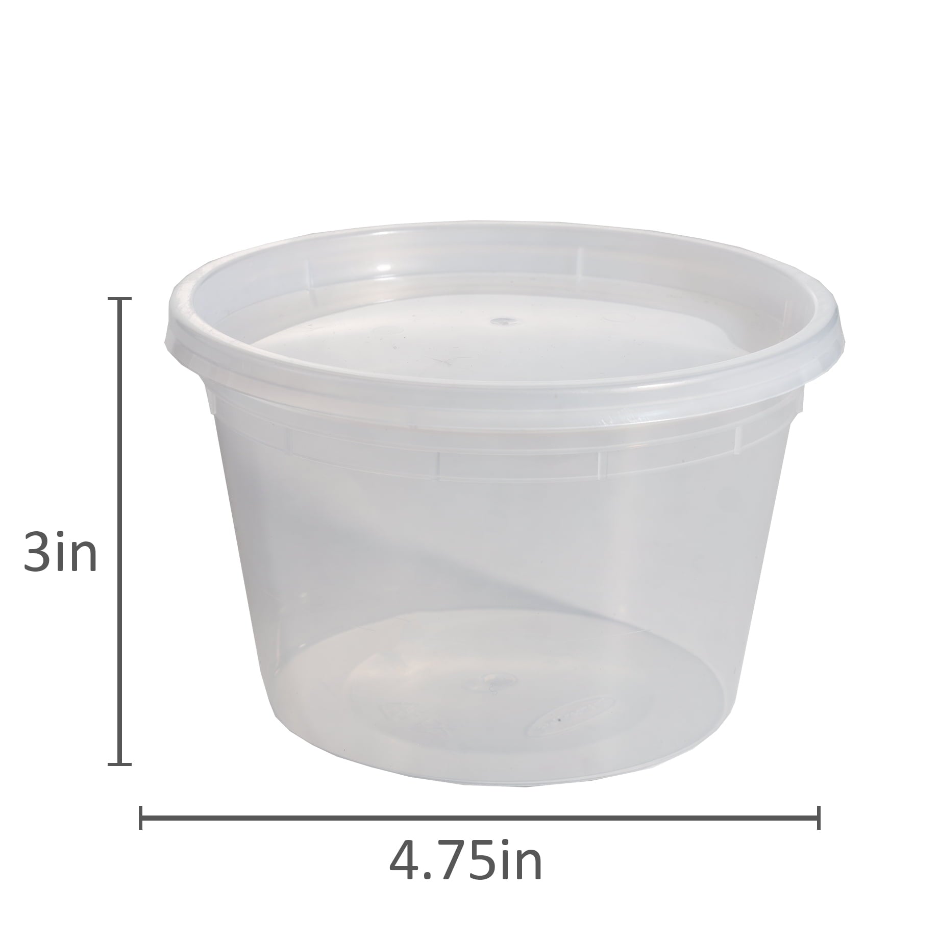 Deliciously Squishy 40 Piece 16oz Plastic Deli Container, Ideal Use for Meal Prep and Batch Cooking - Fun Food Fidget Cookie Squishable Toy Detail