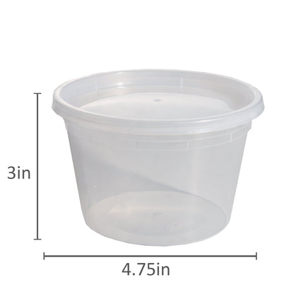 Deliciously Squishy 40 Piece 16oz Plastic Deli Container, Ideal Use for Meal Prep and Batch Cooking - Fun Food Fidget Cookie Squishable Toy Detail