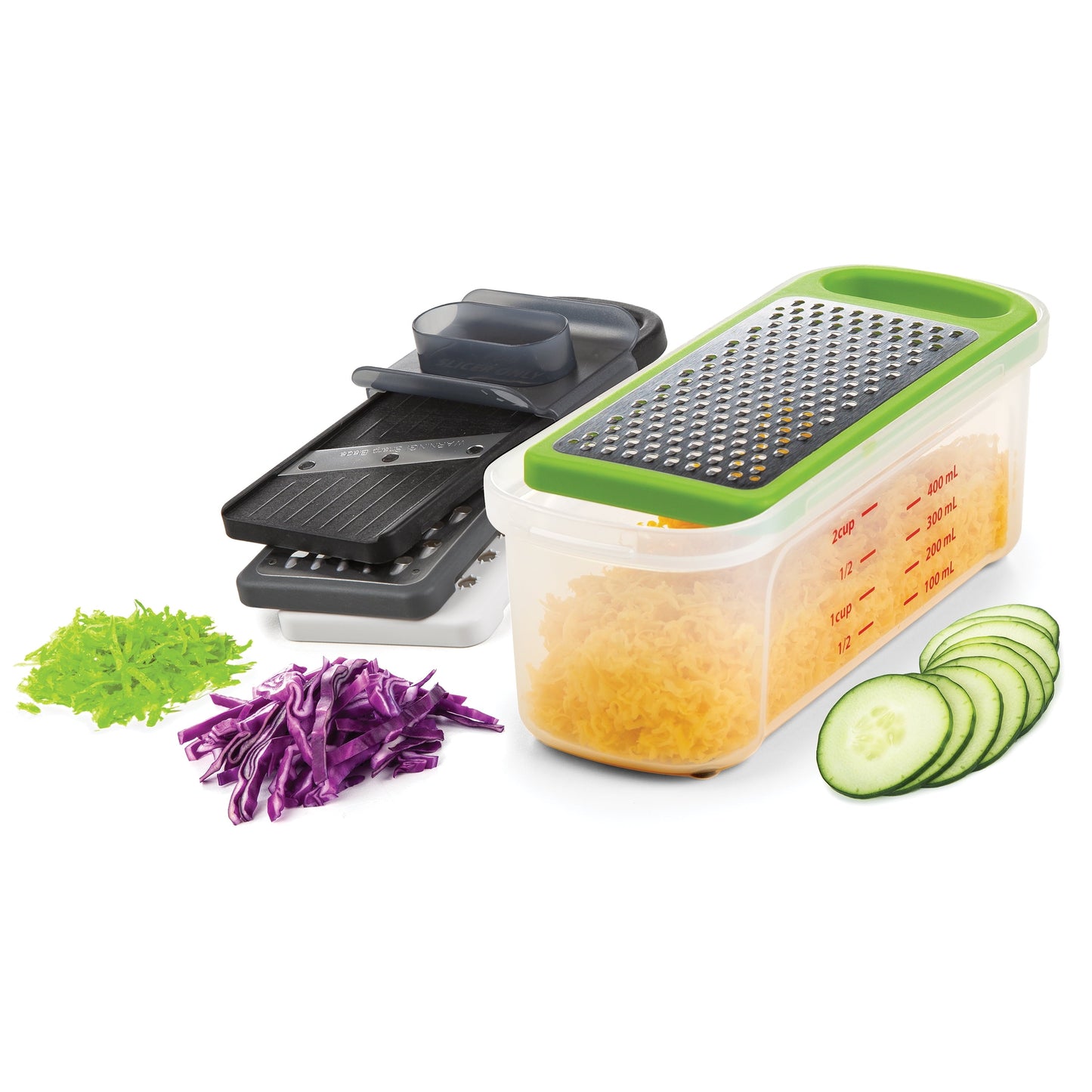 Innovative Compact Grate & Slice Set - Kitchen Gadget Tool for Quick Food Prep Detail