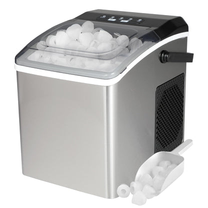Kenmore Countertop Ice Maker Nugget Machine – Portable Self-Cleaning Máquina de Hacer Hielo para Casa, Crunchy Chewable Pebble Ice, 40lb/24hr Capacity, Stainless Steel