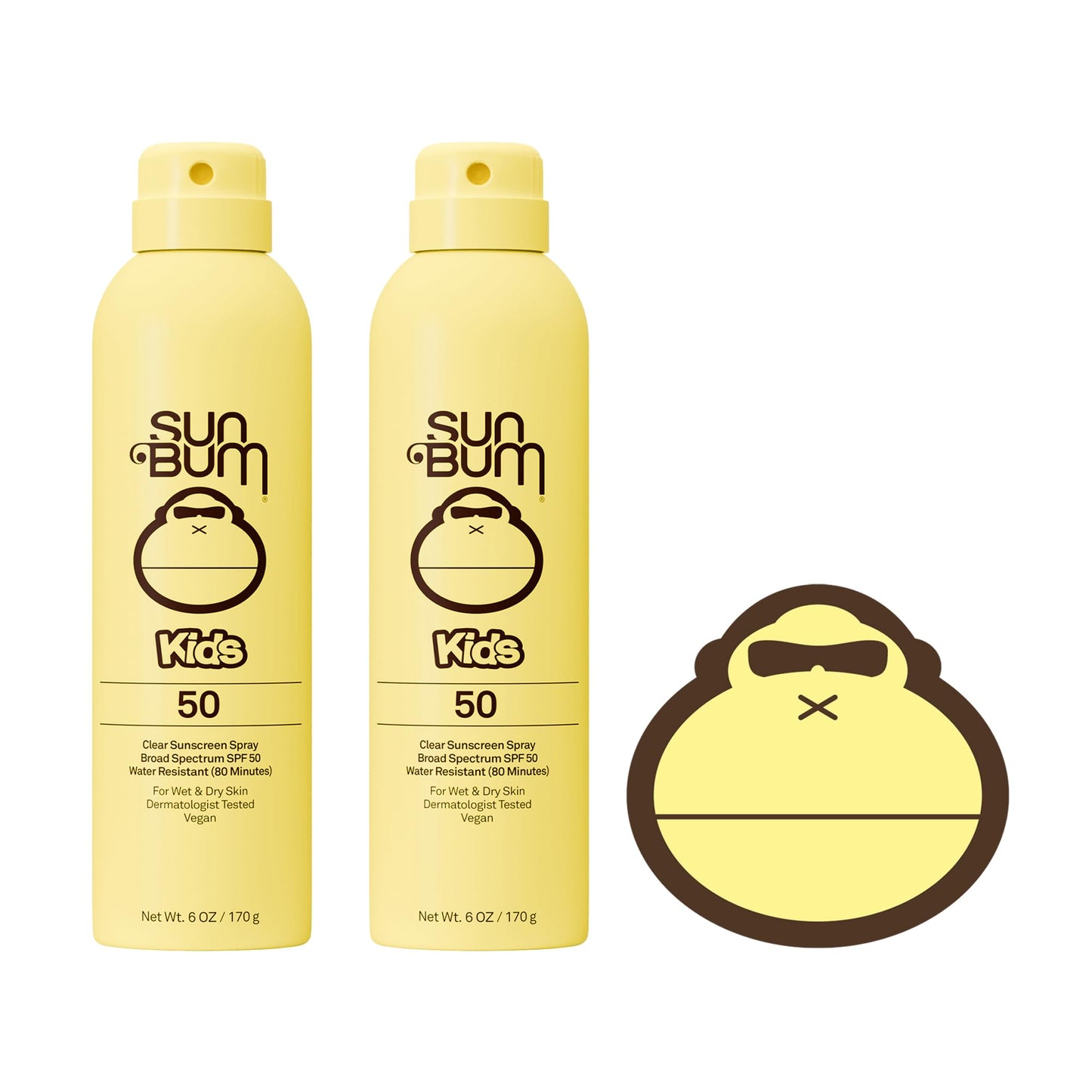 Sun Bum Kids SPF 50 Sunscreen Clear Body Spray - Broad Spectrum Water-Resistant with Vitamin E - Wet or Dry Skin Application - Hawaii 104 Act Compliant (Without Octinoxate & Oxybenzone) - 6 oz