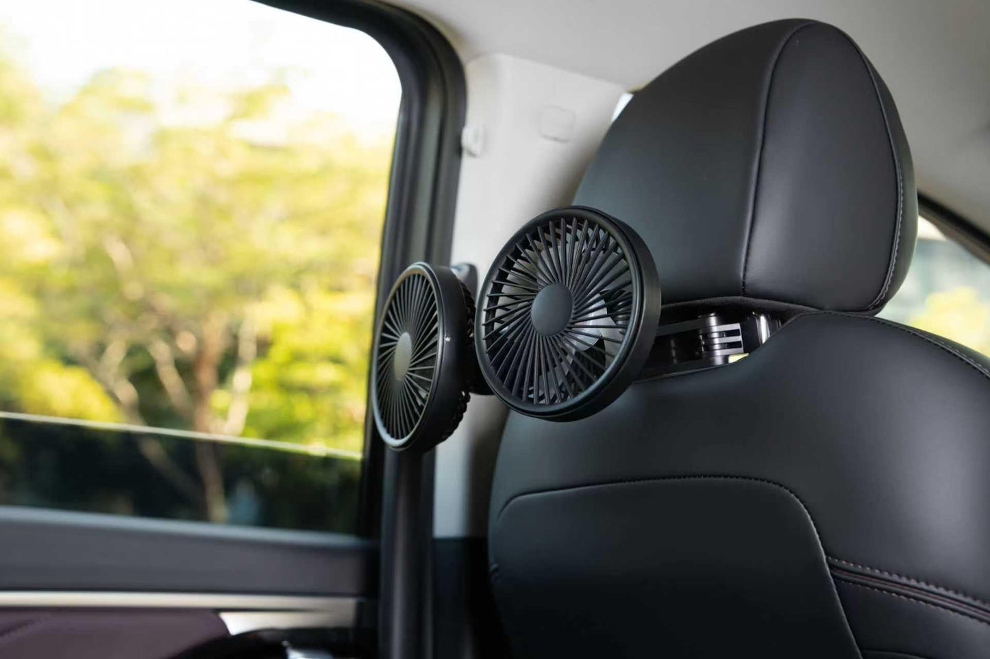 Car Seat Fan for Driver & Backseat - 2026 Upgraded Mini Portable USB Back Cooling Fan Kids Baby Quiet headrest Neck Fan Accessories with 3 Adjustable Wind Speeds for Almost Vehicle Jeep Van RV Truck