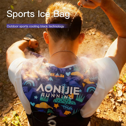 AONIJIE New Sports Ice Towel for Women and Men Quick-Drying and Neck Sun Protection Triangle Can Hold Ice for Running Cycling
