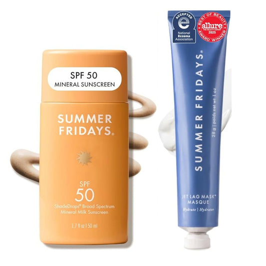 Summer Fridays ShadeDrops SPF 50 Mineral Milk Sunscreen - Lightweight + Hydrating Face Sunscreen - Zinc Oxide SPF for Face with Ceramides - Daily Skin Care for Sensitive Skin - Vegan Sunblock (1.7 Oz)