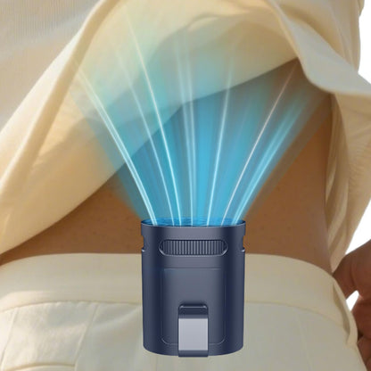 Neck Fan with Cooling Plate,5500mAh Rechargeable, Ultra Quiet Operation, 5 Speeds & 3 Cooling Modes, USB-C Fast Charging, LED Display Battery & Gear, Bladeless Fans that Blow Cold Air for Travel Blue