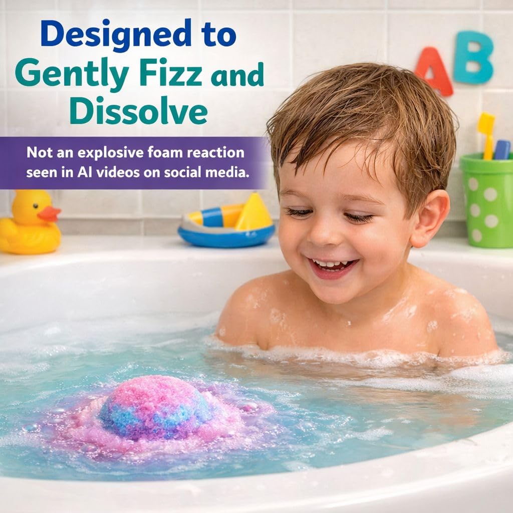 Bath Bombs for Kids with Surprise Toys Inside Plus Dinosaur Puzzle - Set of 9 Organic Dino Egg Bath Bombs, Gentle and Kids Safe, Fizzy Balls with Rich Bubbles, Birthday Gifts for Boys, Girls