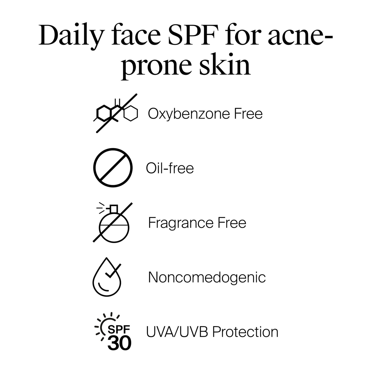 Neutrogena Clear Face Sunscreen for Acne-Prone Skin SPF 30, Broad Spectrum Facial Sunscreen Lotion, Lightweight, Non Comedogenic, Fragrance- & Oxybenzone-Free Water Resistant (80 min), 3 fl. oz