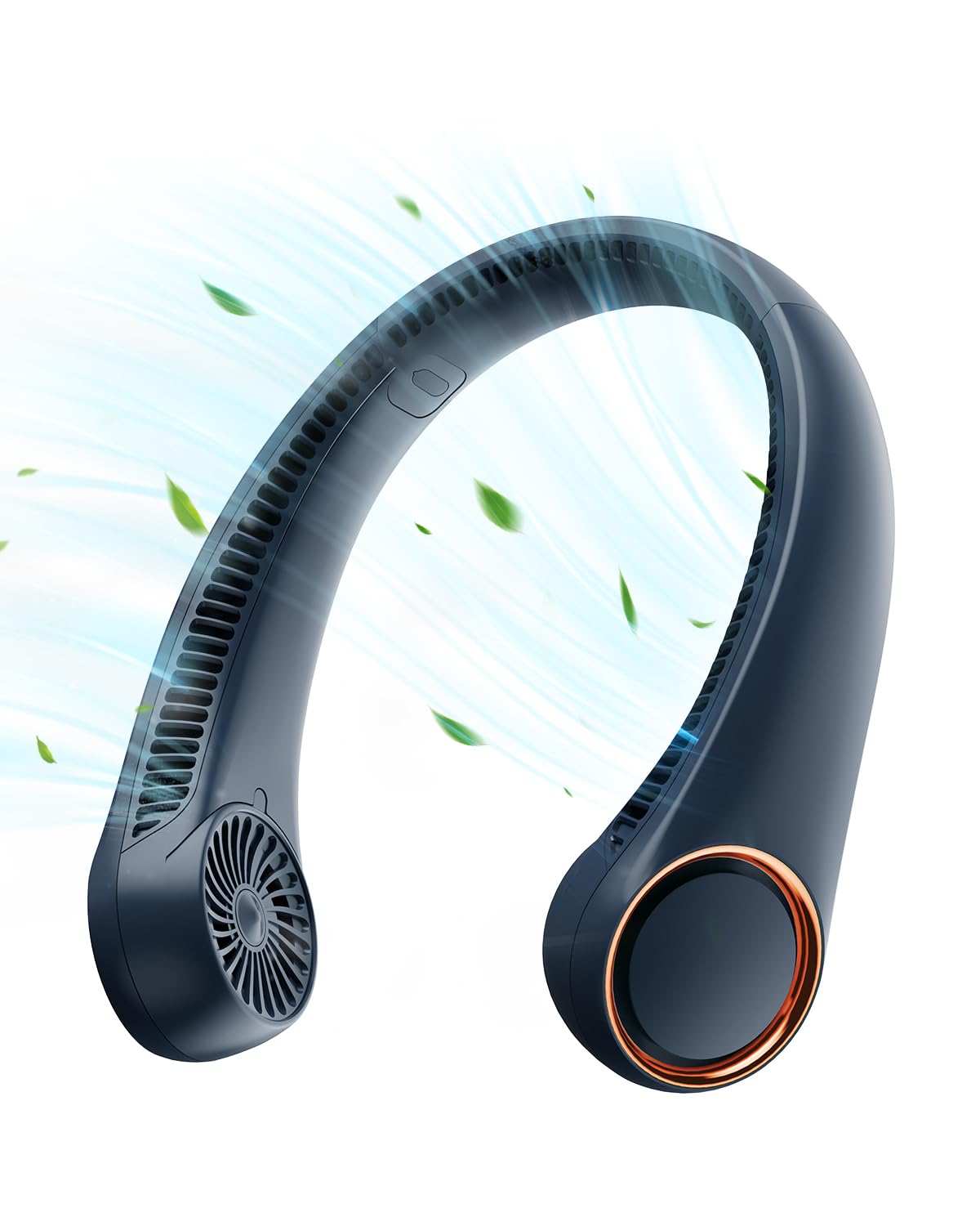 Gaiatop Portable Neck Fan Rechargeable, Hands-Free Cooling, 23.5hrs Runtime, Battery Powered Personal Wearable Fan Quiet, Summer Outdoor Travel Essentials, Birthday Gifts for Women Men Teens, Black