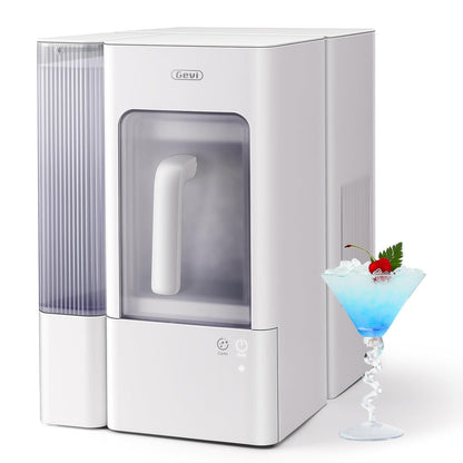 Gevi Adella Nugget Ice Maker 40lbs/Day,Countertop Pellet Ice Machine,Large Gallon Side Water Tank&Self-Cleaning,Pellet Ice Machine with Scoop&Basket for Home/Kitchen/Office