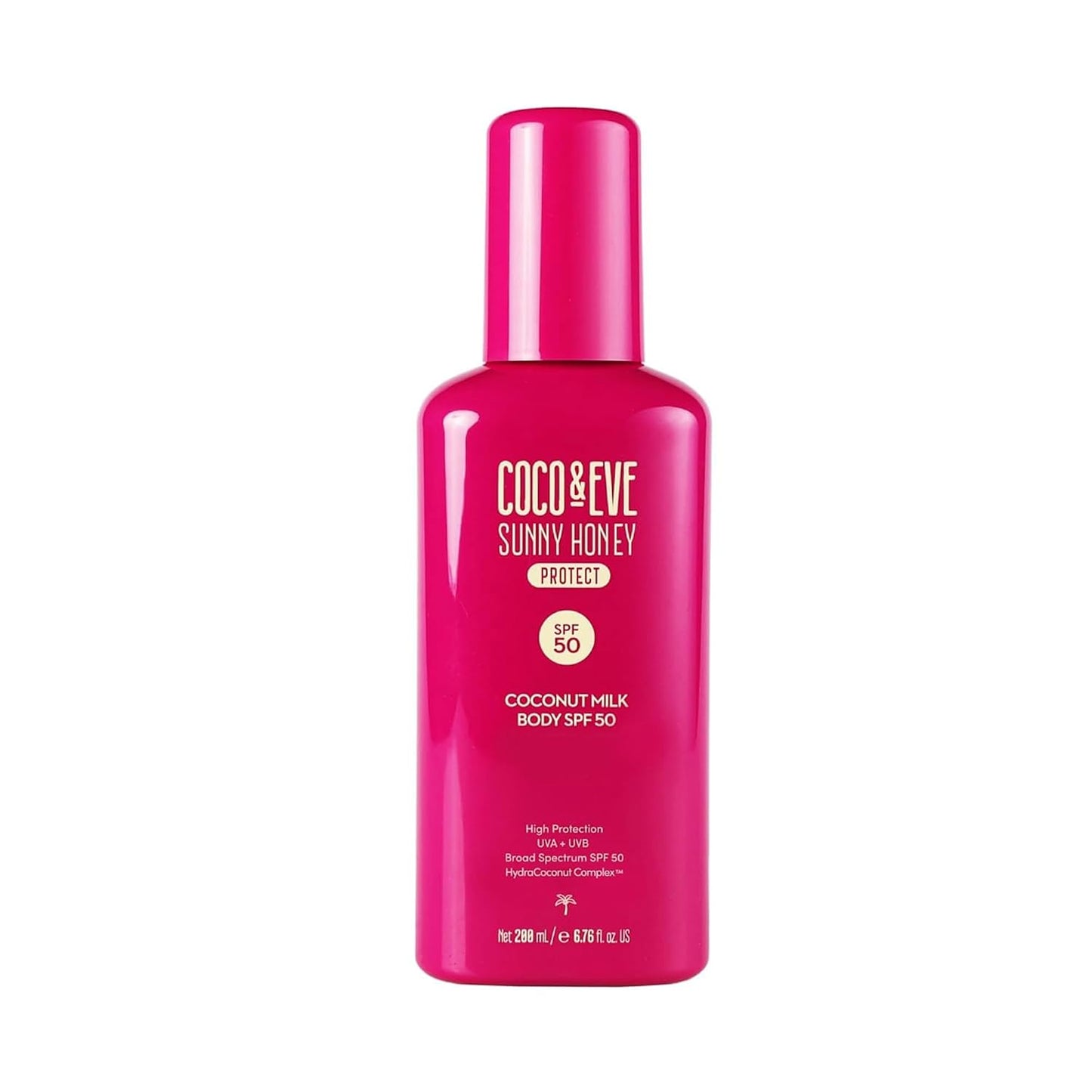 Coco & Eve Coconut Milk Body Sunscreen SPF 50 – Broad Spectrum UVA/UVB Sun Protection, Hydrating Daily Water-Based Lotion, Lightweight, Non-Greasy, Dermatologically Tested, 6.76 Fl Oz