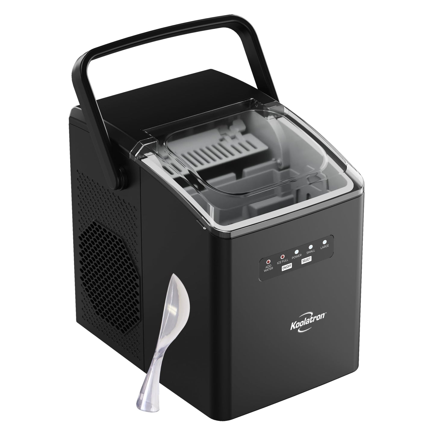 Kenmore Countertop Ice Maker Nugget Machine – Portable Self-Cleaning Máquina de Hacer Hielo para Casa, Crunchy Chewable Pebble Ice, 40lb/24hr Capacity, Stainless Steel