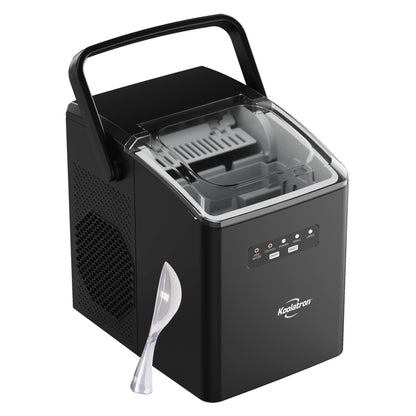 Kenmore Countertop Ice Maker Nugget Machine – Portable Self-Cleaning Máquina de Hacer Hielo para Casa, Crunchy Chewable Pebble Ice, 40lb/24hr Capacity, Stainless Steel