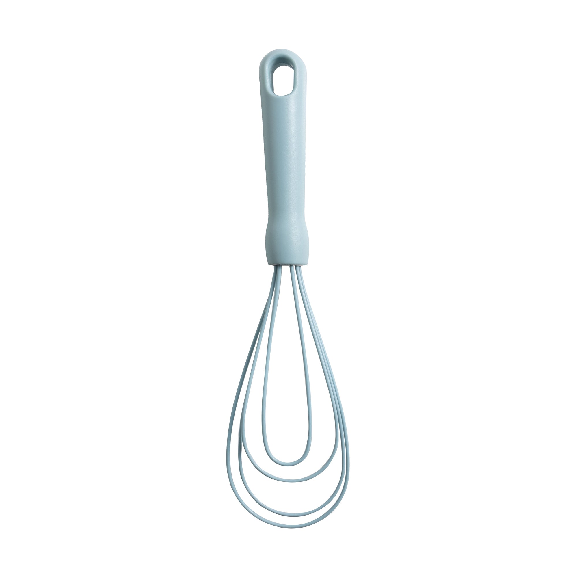 Innovative 3-Piece Silicone Whisk Set, 10.5"/10.4"/9.6" L, Blue Color - Premium Stainless Steel Garlic Presser & Peeler Detail