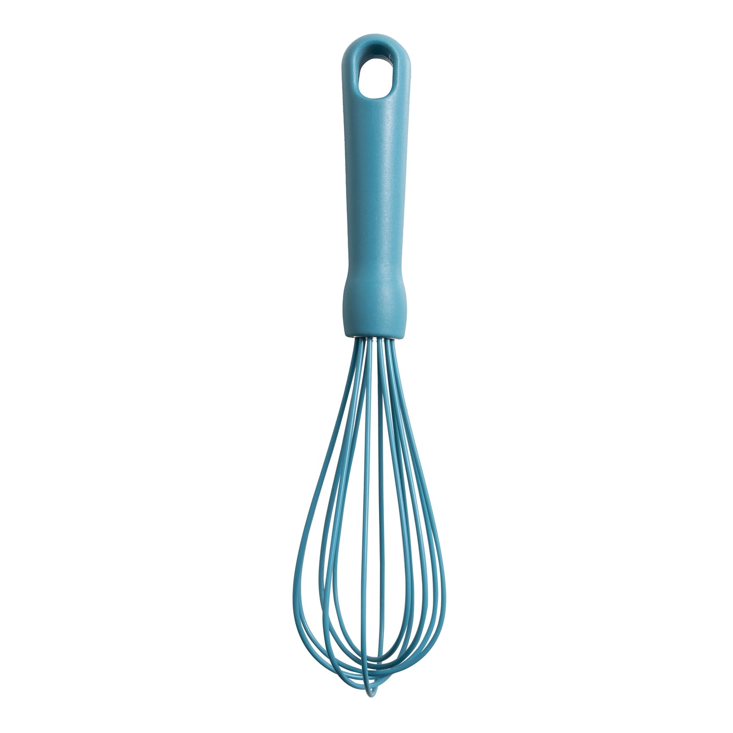 Innovative 3-Piece Silicone Whisk Set, 10.5"/10.4"/9.6" L, Blue Color - Premium Stainless Steel Garlic Presser & Peeler Detail